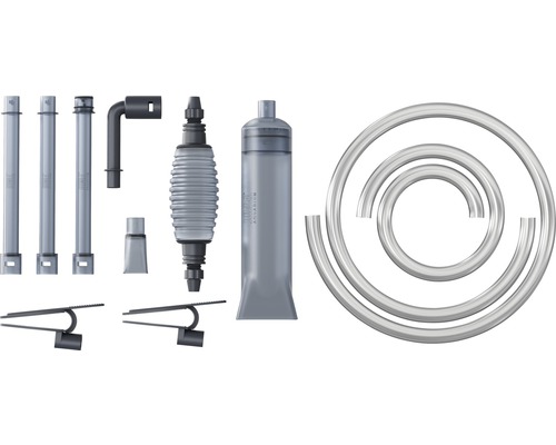 Set accesorii acvariu cu filtru, furtun și detergent