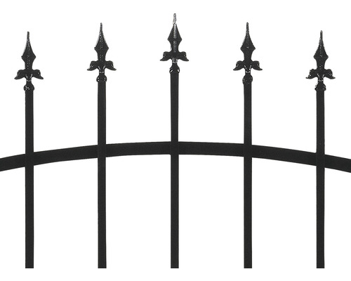 Detaliu gard cu vârfuri decorative