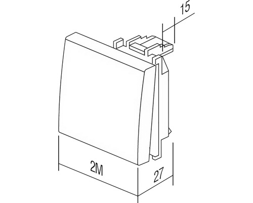 Desen tehnic al unui întrerupător cu dimensiuni