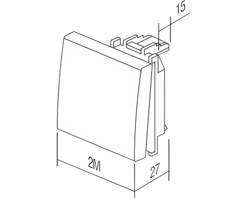 Desen tehnic al unui întrerupător cu dimensiuni