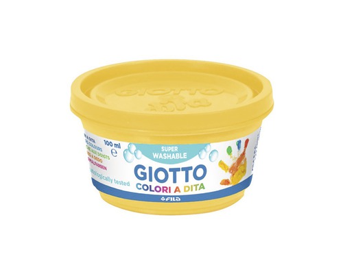 Culoare degete Giotto în recipient galben, 100 ml
