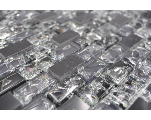 Placă de mozaic din sticlă și piatră