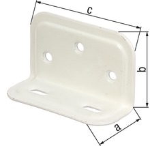 Conector unghiular cu dimensiunile a, b și c pentru fixarea componentelor