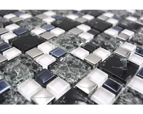 Plăci de mozaic cu aspect de sticlă și piatră