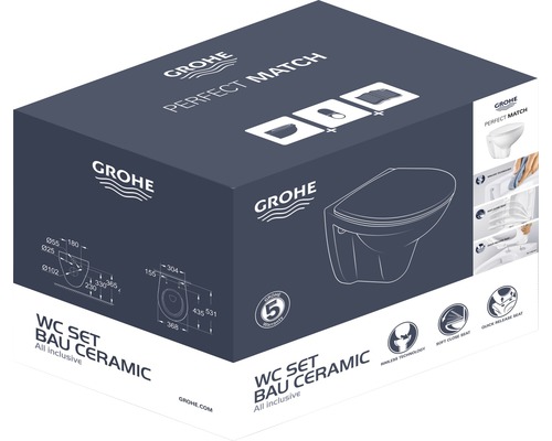 Ambalaj set WC Grohe Bau Ceramic