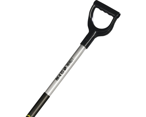 Cazma de grădină cu mâner metalic în formă de D