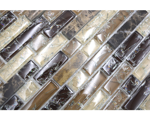 Plăci mozaic din sticlă și piatră