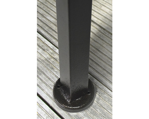 Bază metalică pentru stâlp de balustradă de terasă