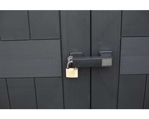 Lacăt pe o ușă de grădină pentru siguranță