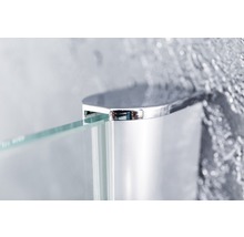 Duș Walk In Sanotechnik Sanoflex Freedom II, 108-109x195 cm, sticlă securizată transparentă, profil crom-thumb-4