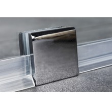 Duș Walk In Sanotechnik Sanoflex Freedom II, 108-109x195 cm, sticlă securizată transparentă, profil crom-thumb-3