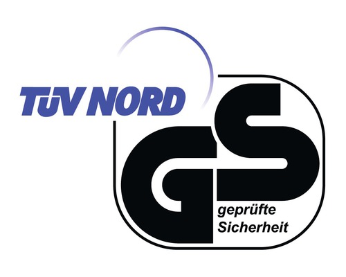 Sigla TÜV Nord cu sigiliul Geprüfte Sicherheit