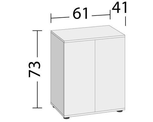 Dulap cu dimensiunile 73 x 61 x 41 cm