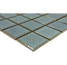 Mozaic piscină ceramic CH E3 Quadrat Celadon Heritage Emerald 30x30 cm