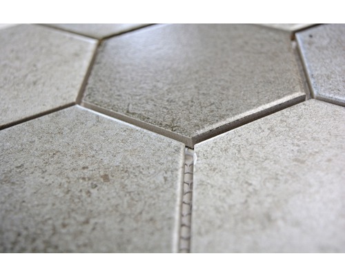 Prim-planu cu plăci de podea hexagonale