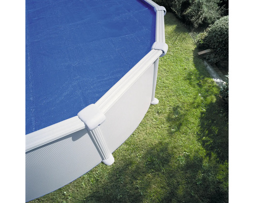 Piscină supraterană cu acoperire pentru piscină în grădină