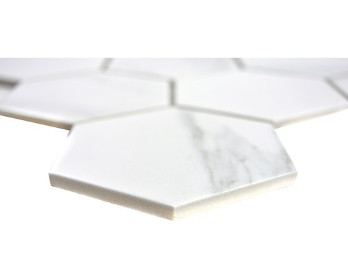 Placă hexagonală cu structură de marmură