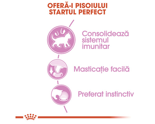 Avantajele produsului pentru consolidarea sistemului imunitar, ușurarea masticației și preferința instinctivă.