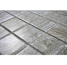 Mozaic piscină ceramic CIM Q48 CDG gri închis 30,6x30,6 cm