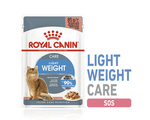 Hrană pentru pisici Royal Canin Light Weight Care, pachet de 85 de grame