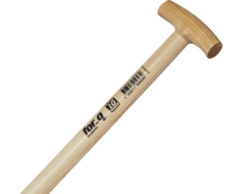 Coadă de lemn pentru unelte de grădină cu mâner în formă de T