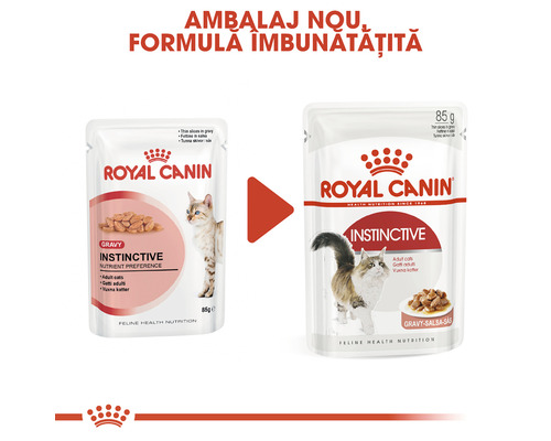 Royal Canin hrană pentru pisici Instinctive într-un design nou și îmbunătățit