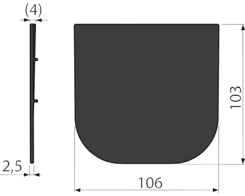 Desen tehnic al unui ghiveci cu dimensiuni