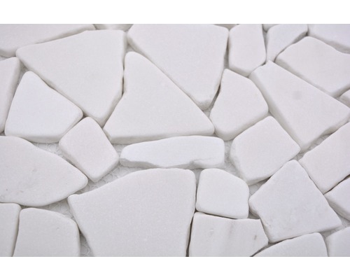 Placă de mozaic din piatră naturală albă