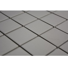 Mozaic piscină ceramic CU 203 gri mat neglazurat 29,1x29,1 cm