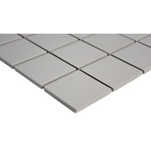 Mozaic piscină ceramic CU 203 gri mat neglazurat 29,1x29,1 cm