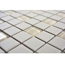 Mozaic piscină ceramic CU G100 gri mat neglazurat 32,7x30,2 cm