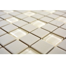 Mozaic piscină ceramic CU G80 bej mat neglazurat 32,7x30,2 cm