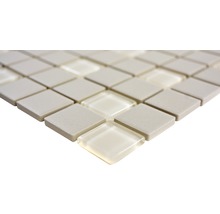 Mozaic piscină ceramic CU G80 bej mat neglazurat 32,7x30,2 cm