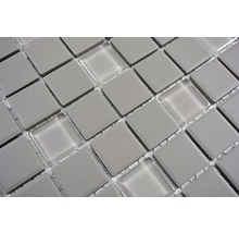 Mozaic piscină ceramic CU G90 gri mat neglazurat 32,7x30,2 cm