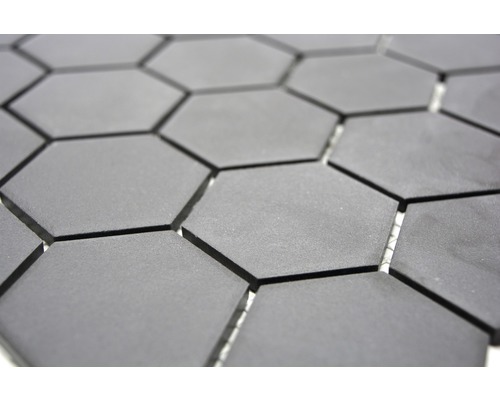 Mozaic piscină ceramic CU HX189 negru mat neglazurat | HORNBACH