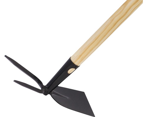 Săpăligă combinată cu mâner din lemn pentru grădinărit