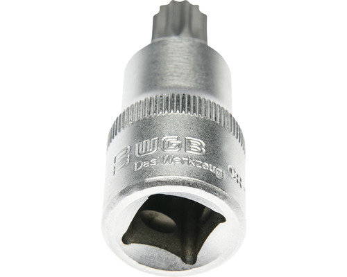 Adaptor tubular cu caneluri multiple interne pentru cheie