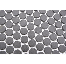 Mozaic piscină ceramic CU K289 negru mat neglazurat 31,5x29,4 cm
