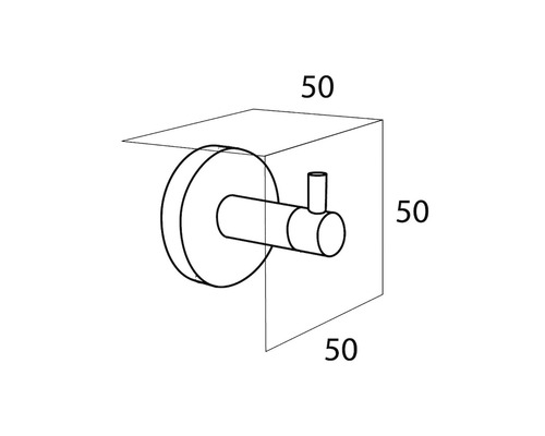 Dimensiunile unui cuier cu o lungime de 50 milimetri