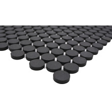 Mozaic piscină ceramic CU K289 negru mat neglazurat 31,5x29,4 cm