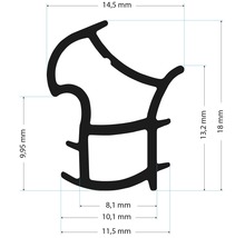 Desen tehnic al unei garnituri cu dimensiuni