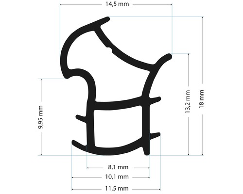 Desen tehnic al unei garnituri cu dimensiuni