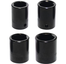 Patru chei tubulare din oțel crom-vanadiu de dimensiuni 7 mm, 17 mm, 21 mm și 22 mm