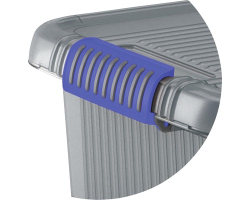 Imagine detaliată a unei cutii de depozitare cu adâncitură pentru prindere