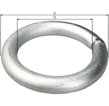 Inel cu ochi sudat Alberts 65x65 mm, pentru leagăne & balansoare, oțel zincat-thumb-1