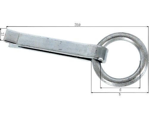Ochet de ancorare cu inel și dimensiuni