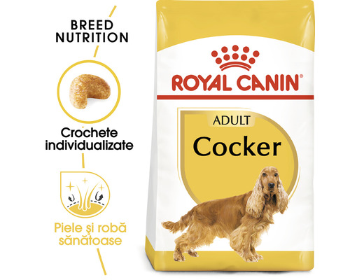 Pachet hrană pentru câini adulți Royal Canin Adult Cocker
