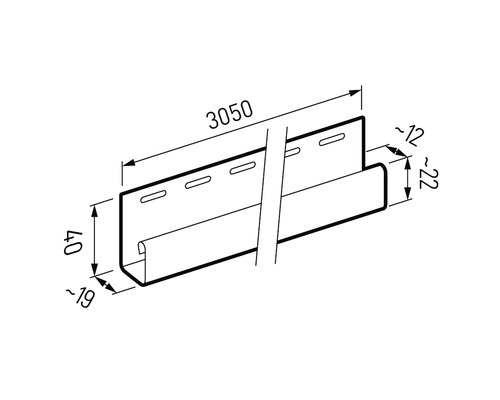 Desen tehnic al unui placaj de fațadă cu dimensiuni