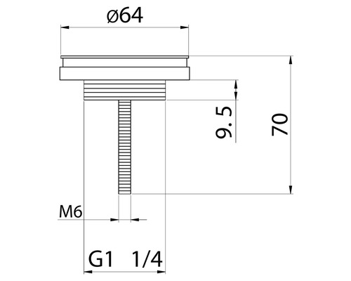 Desen tehnic al unei valve cu indicații dimensionale