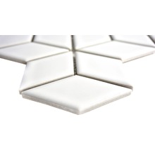 Mozaic piscină ceramic POV 02 alb lucios 26,6x30,5 cm